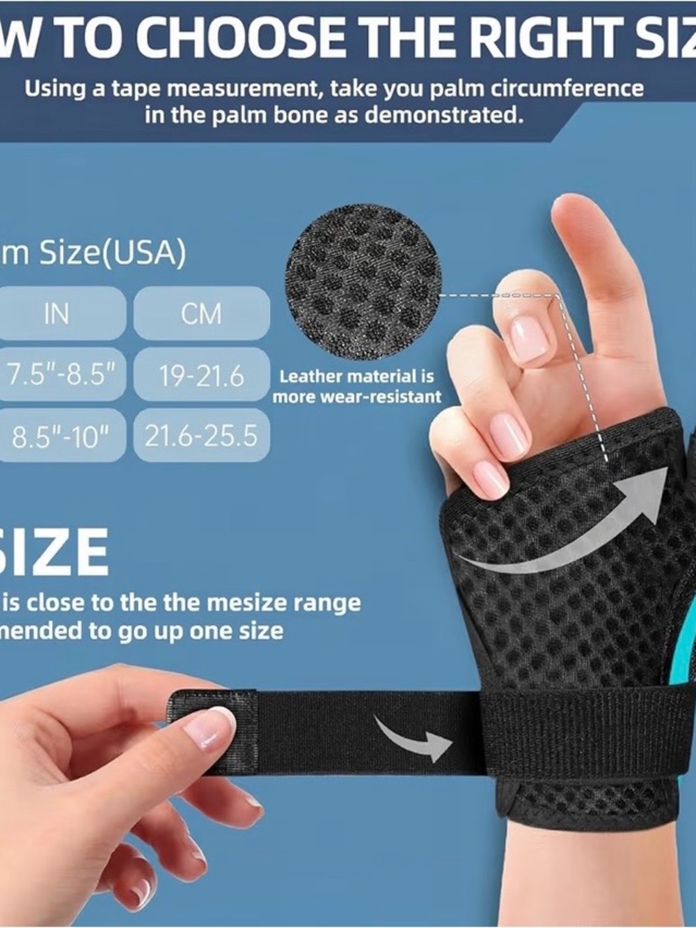 Adjustable Black Wrist Support Brace for Women - Stabilizing Compression